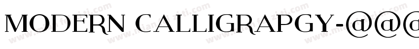 modern calligrapgy字体转换